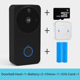 Smart Ring Doorbell Camera Wireless Wifi Security Doorbell